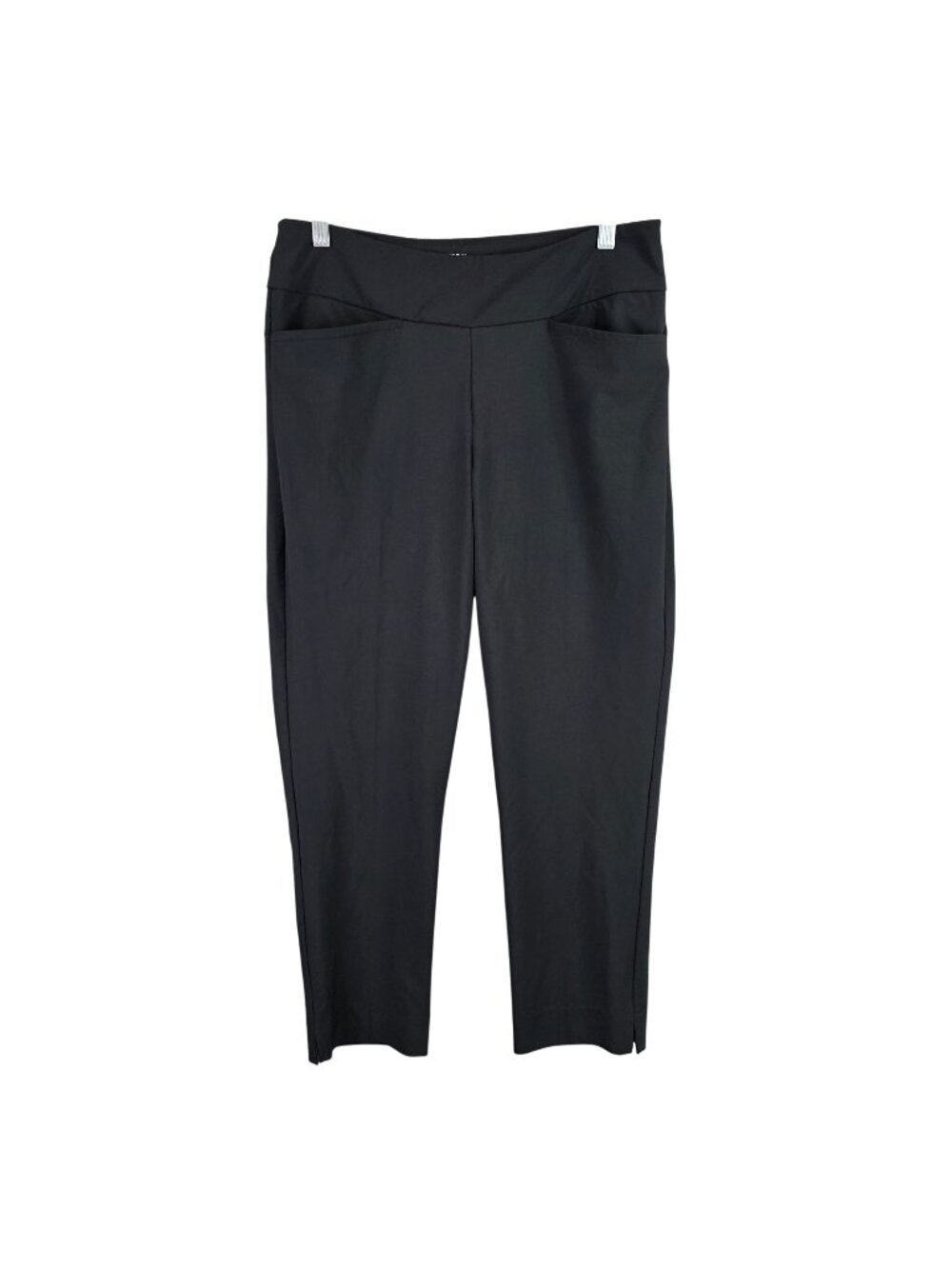 Womens Tail White Label Black Pull-On Stretch Pants Polyester Blend Stretch 10